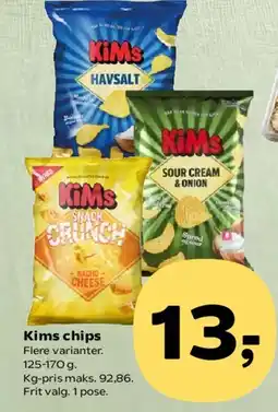 SuperBrugsen Kims chips tilbud