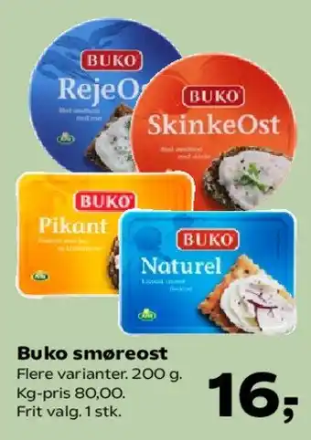 SuperBrugsen Buko smøreost tilbud