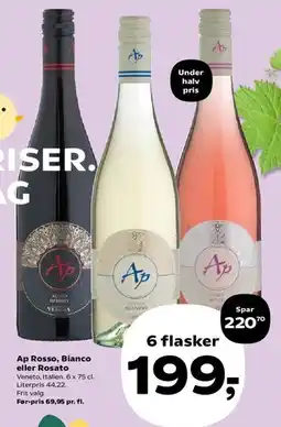 SuperBrugsen Ap Rosso, Bianco eller Rosato tilbud