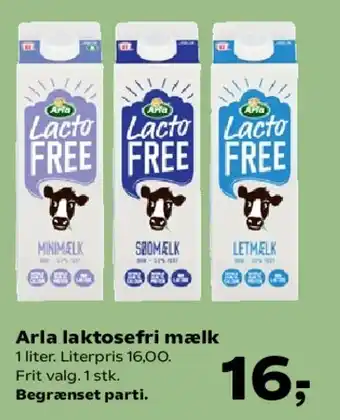 SuperBrugsen Arla laktosefri mælk tilbud