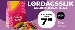 SuperBrugsen Lørdagsslik (Candy King) tilbud