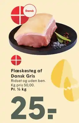 SPAR Flæskesteg af Dansk Gris tilbud