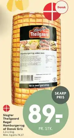 SPAR Slagter Theilgaard Røget Hamburgerryg af Dansk Gris tilbud