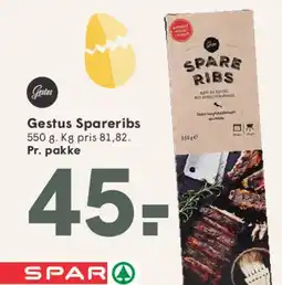 SPAR Gestus Spareribs tilbud