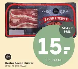 SPAR Gestus Bacon i Skiver tilbud
