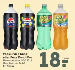 SPAR Pepsi, Faxe Kondi eller Faxe Kondi Pro tilbud