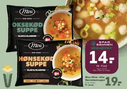 SPAR Mou Okse- eller Hønsekødsuppe tilbud