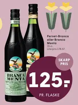 SPAR Fernet-Branca eller Branca Menta tilbud