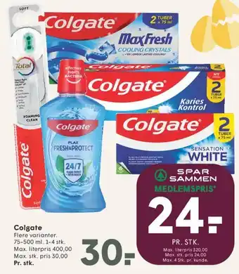 SPAR Colgate tilbud