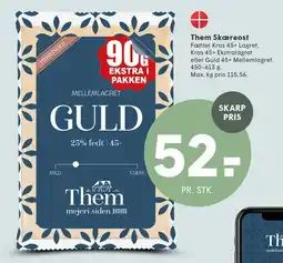 SPAR GULD (mellemlagret ost) tilbud