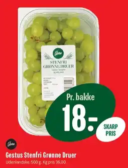 Min Købmand Gestus Stenfri Grønne Druer tilbud