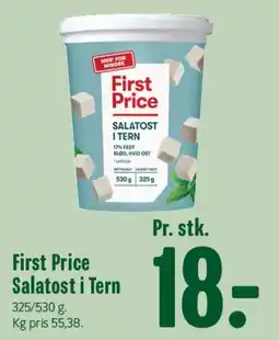 Min Købmand First Price Salatost i tern tilbud