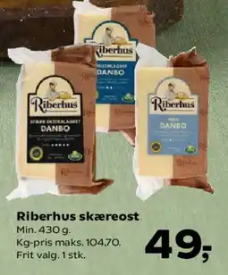 Kvickly Riberhus skæreost tilbud