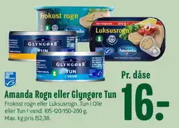 Min Købmand Amanda Rogn eller Glyngøre Tun tilbud