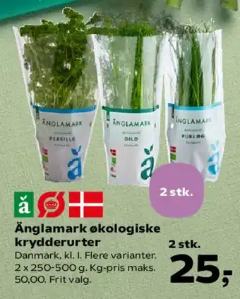 Kvickly Änglamark økologiske krydderurter tilbud
