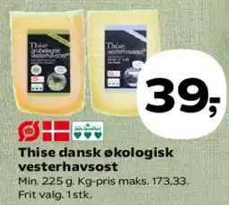 Kvickly Thise dansk økologisk vesterhavsost tilbud