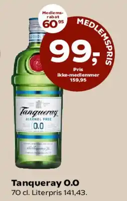 Kvickly Tanqueray 0.0 tilbud
