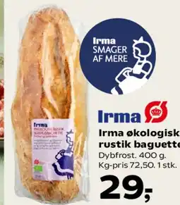 Kvickly Irma økologisk rustik bagebrød tilbud
