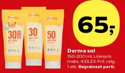 Kvickly Derma sol tilbud