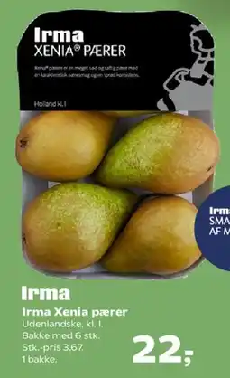 Kvickly Irma Xenia pærer tilbud