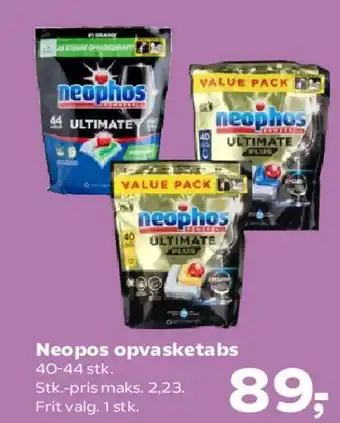 Kvickly Neophos opvasketabs tilbud
