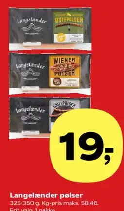 Kvickly Langelænder pølser tilbud