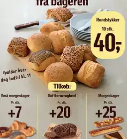 Føtex 10 friskbagte rundstykker fra bageren tilbud