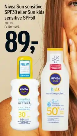 Føtex Nivea Sun sensitive / Sun kids sensitive tilbud