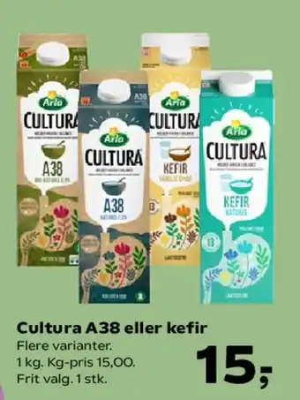 Kvickly Cultura A38 eller kefir tilbud