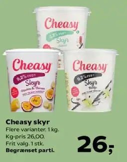 Kvickly Cheasy skyr tilbud