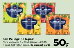 Kvickly San Pellegrino 6-pak tilbud