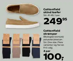 Kvickly Cottonfield skind loafer tilbud