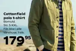 Kvickly Cottonfield polo t-shirt tilbud