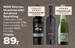 Kvickly 1000 Stories, Unanime eller Amaluna Sparkling tilbud