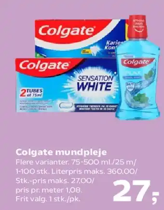 Kvickly Colgate mundpleje tilbud