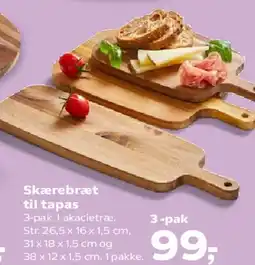 Kvickly Skærebræt til tapas (3-pak) tilbud