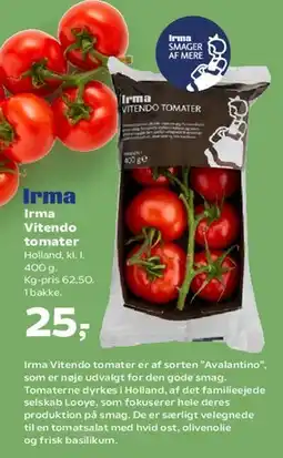 Kvickly Irma Vitendo tomater tilbud