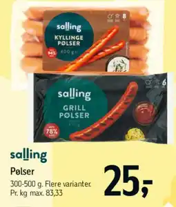 Føtex Salling Pølser tilbud