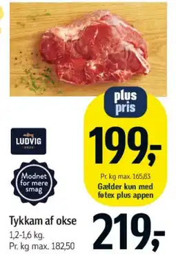 Føtex Tykam af okse tilbud