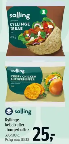 Føtex Kyllinge-kebab eller burgerbøffer tilbud