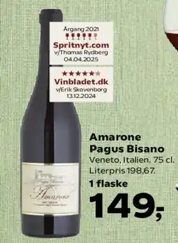 Kvickly Amarone Pagus Bisano tilbud