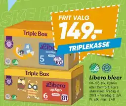 Bilka Libero bleer (Triple Box) tilbud
