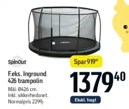 Føtex F.eks. Inground 426 trampolin tilbud