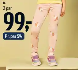Føtex Leggings (2 par) tilbud