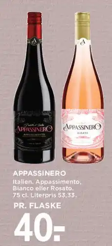 MENY Appassinero tilbud