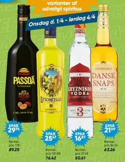 Bilka SPAR 25% på udvalgt spiritus tilbud