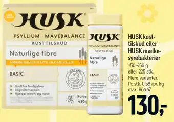 Føtex HUSK kosttilskud tilbud