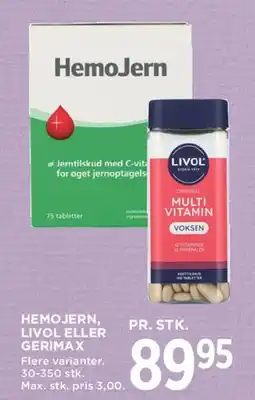 MENY HemoJern, Livol eller Gerimax tilbud