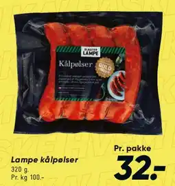 Bilka Lampe kødpølser tilbud