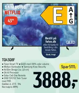 Føtex Samsung TQ43Q8F 43 QLED tilbud